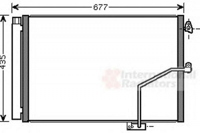 VAN WEZEL 30005450 -  Конденсатор, кондиционер